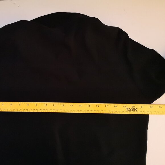 Item & Co Ladies Size Large (14) Loose Fit Black Button Front Shirt - Picture 6 of 6